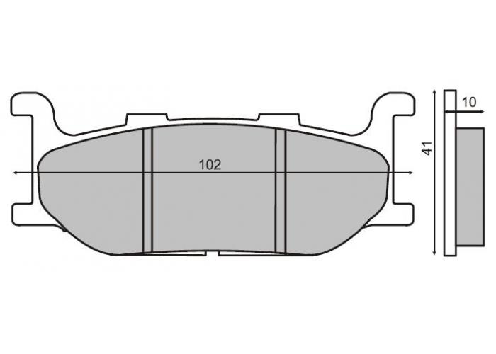 Placute frana Majesty 400 /T-Max '00-'03 /XJ 600